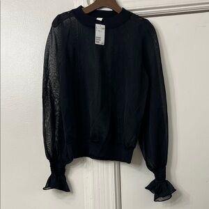 H&M Black Sheer Women's Sweater
